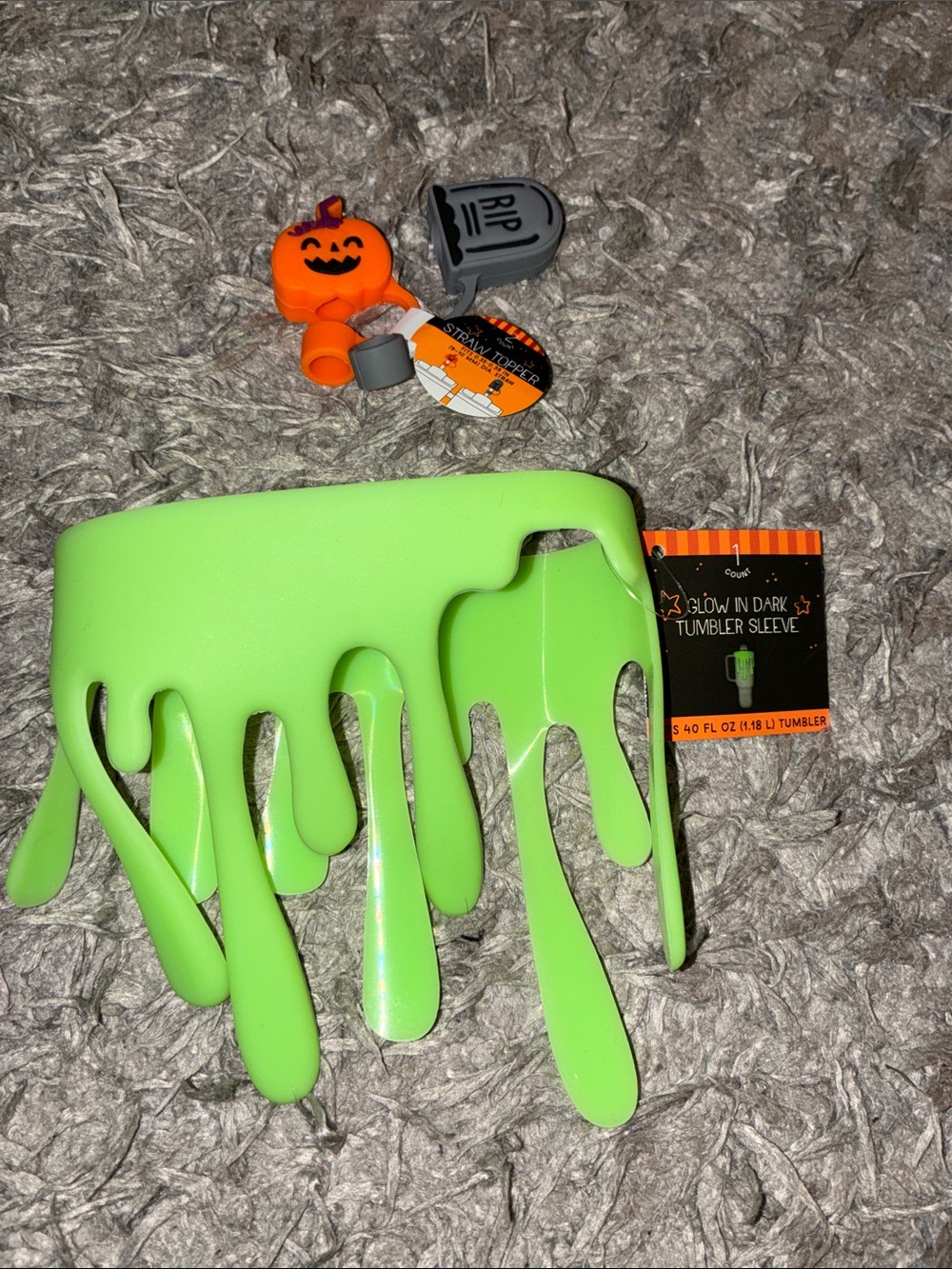 NWT 2026 Target Bullseye Playground Straw Toppers Tumbler green Sleeve Slime